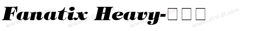 Fanatix Heavy字体转换